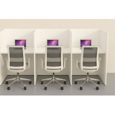 Módulo Call Center 6 puestos con separador melamina DE EUROMOF Mobiliario Nacional Euromof - 7