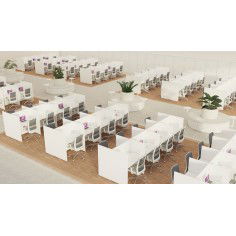 Módulo Call Center 6 puestos con separador melamina DE EUROMOF Mobiliario Nacional Euromof - 8