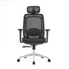 Silla ergonómica de oficina Goya con respaldo de malla, cabezal y soporte lumbar  - 10