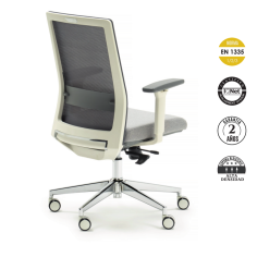 Silla ergonómica modelo Niza de Euromof Blanca Sillería Euromof - 6