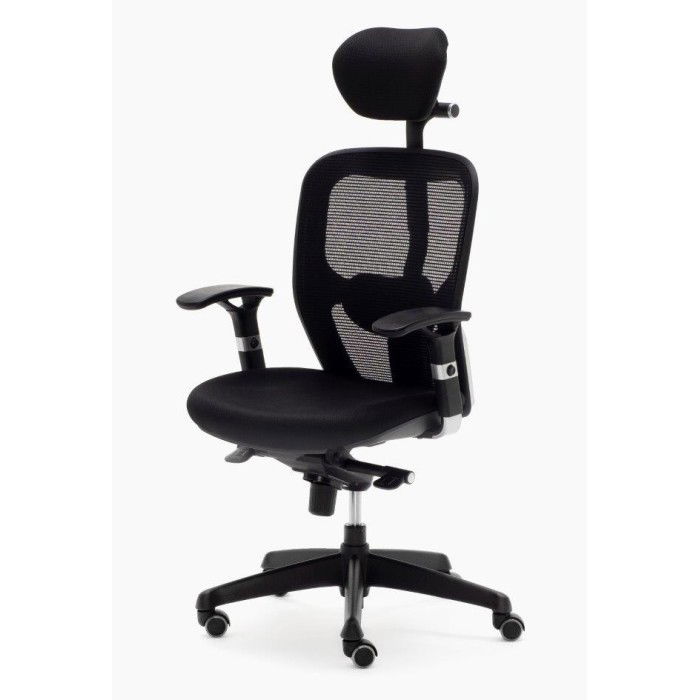 Silla ergonómica de oficina BOSTON con cabecero y trasla de Euromof