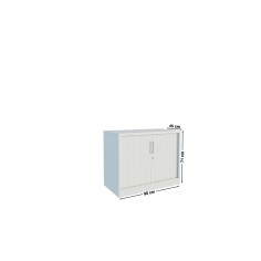 Armario metálico bajo 71 cm Austin negro de Euromof