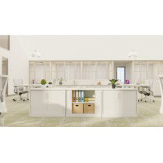 Armario metálico bajo 71 cm Austin negro de Euromof