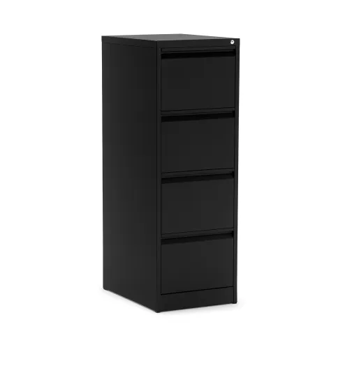 Archivador Metálico Modelo Denver 4 cajones negro de Euromof