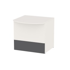 Mueble Mostrador Mobi 200cm Blanco y Grafito | Mobiocasión
