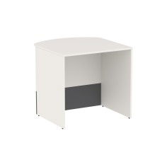 Mueble Mostrador Mobi 200cm Blanco y Grafito Izda | Mobiocasión