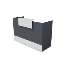 Mueble Mostrador Mobi 320cm Grafito y Blanco | Mobiocasión