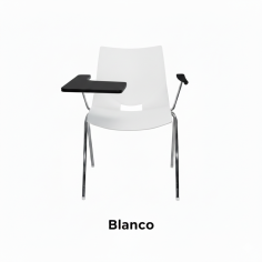 Silla colectividad Shell con pala abatible y brazo izquierdo