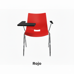 Silla colectividad Shell con pala abatible y brazo izquierdo