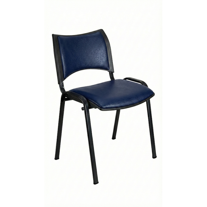 Silla confidente ISO Smart Tapizada, patas negras