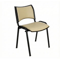 Silla confidente ISO Smart Tapizada, patas negras