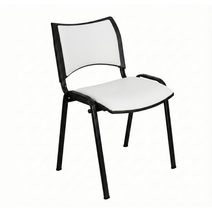 Silla confidente ISO Smart Tapizada, patas negras