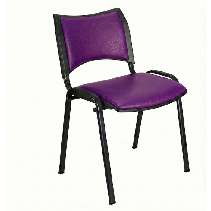 Silla confidente ISO Smart Tapizada, patas negras