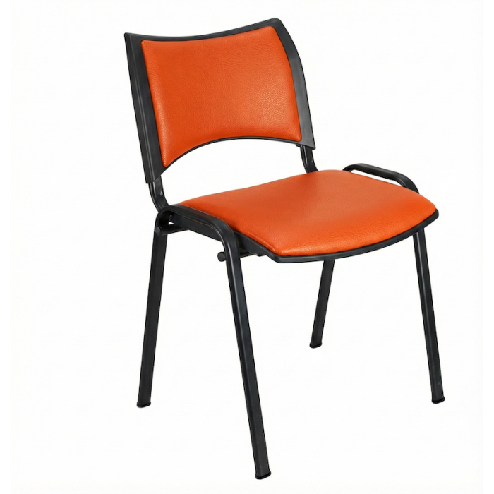 Silla confidente ISO Smart Tapizada, patas negras