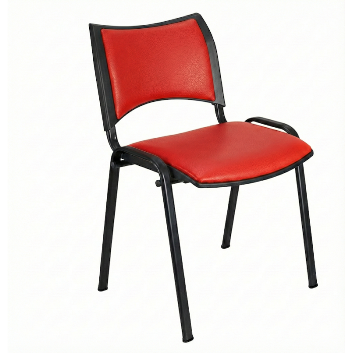 Silla confidente ISO Smart Tapizada, patas negras