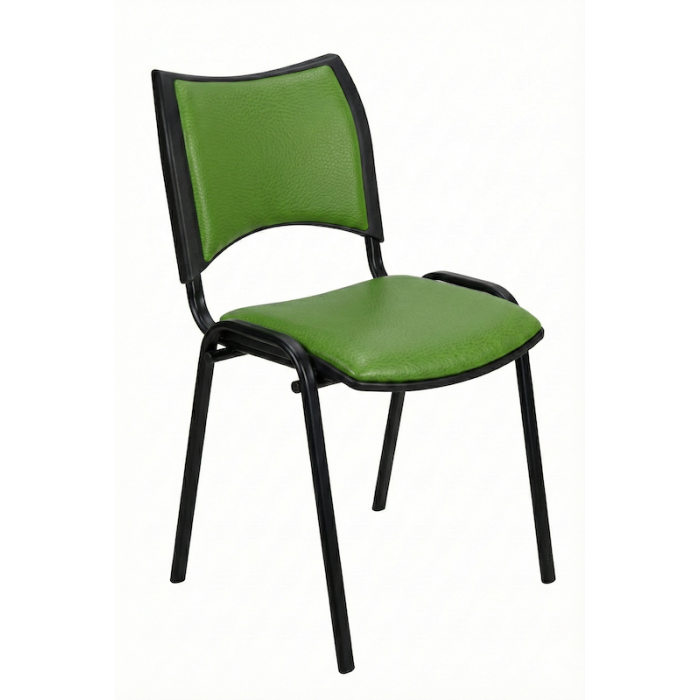 Silla confidente ISO Smart Tapizada, patas negras