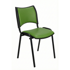 Silla confidente ISO Smart Tapizada, patas negras