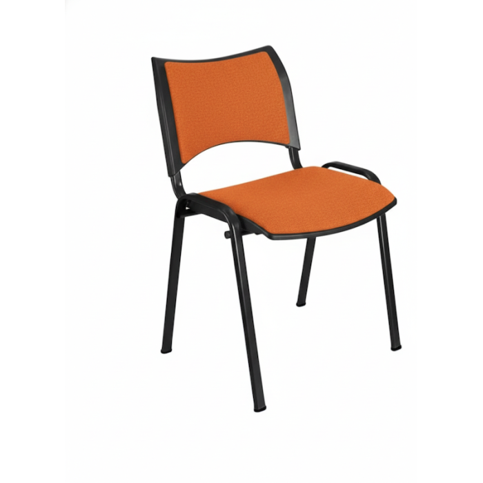 Silla confidente ISO Smart Tapizada, patas negras