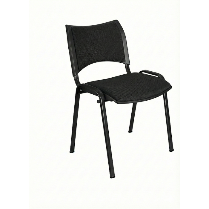 Silla confidente ISO Smart Tapizada, patas negras