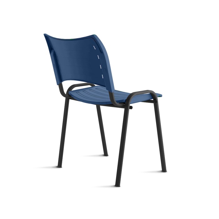 Silla con pala abatible ISO SMART, patas negras