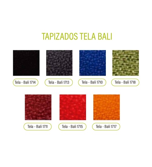 Silla colectividad ISO tapizada con pala abatible y rejilla portalibros