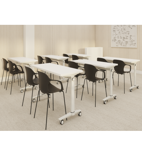 Mesa de Oficina Abatible con Ruedas MOBIX de Euromof