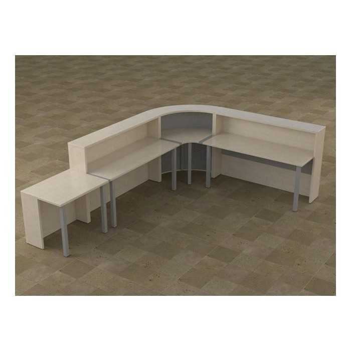 Mostrador de recepción curvo WORK  Mostrador de recepción curvo WORK