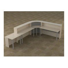 Mostrador de recepción curvo WORK 