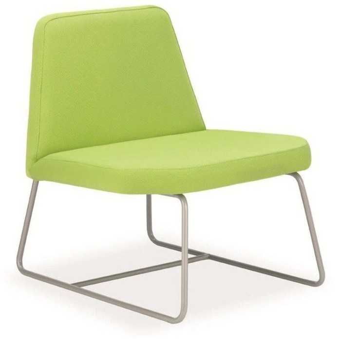 Silla para sala de espera CARINA, 1 plaza, gran acolchado, sin brazos