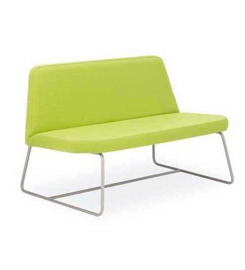 Sillón para sala de espera CARINA, 2 plazas, gran acolchado, sin brazos Sillón para sala de espera CARINA, 2 plazas, gran acolchado, sin brazos