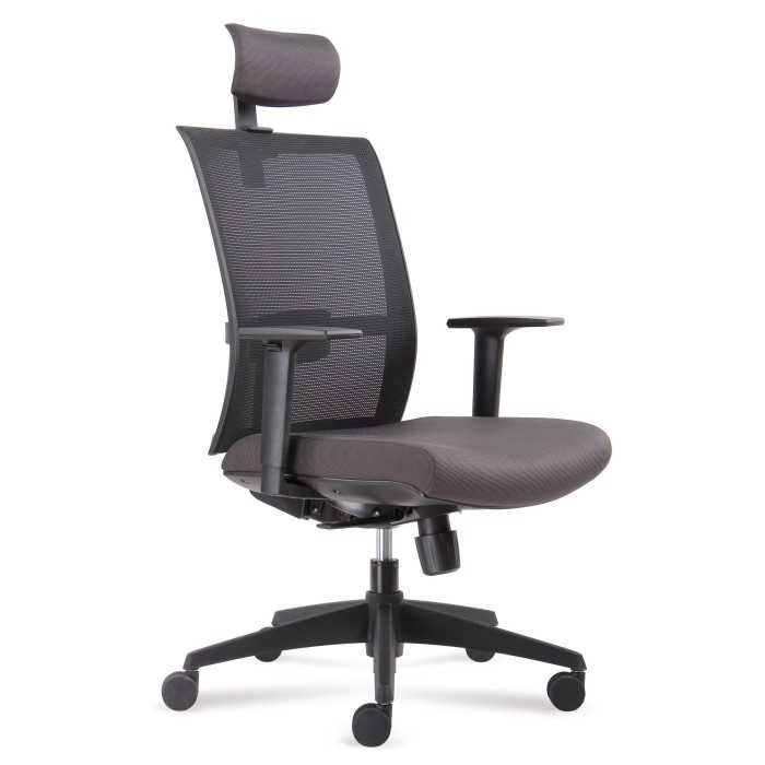 Silla ergonómica de oficina modelo VERONA de Vincolo, con cabezal, brazos regulables Silla ergonómica de oficina modelo VERONA de Vincolo, con cabezal, brazos regulables