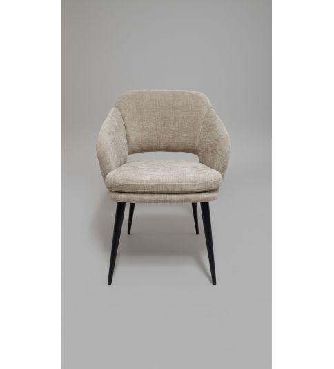 Silla Darro beige para sala de espera, diseño elegante