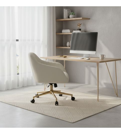 Silla Zujar: Elegancia en Terciopelo Blanco