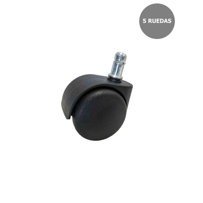 Kit de 5 ruedas de nailon 50 mm, uso moderado
