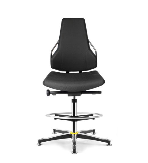 Taburete Almar ESD King Negro, antiestático y ergonómico