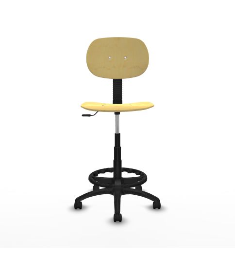 Taburete Arlan con respaldo ajustable