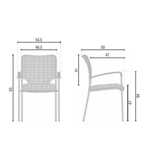 Silla confidente modelo RED Silla confidente modelo RED