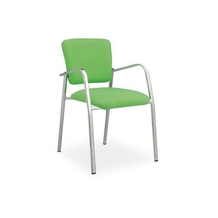 Silla confidente SELENE 2, asiento y respaldo acolchado y tapizado