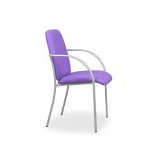 Silla confidente CARLES 4, anclaje recto, brazos fijos, gran acolchado Silla confidente CARLES 4, anclaje recto, brazos fijos, gran acolchado