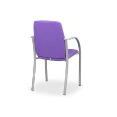 Silla confidente CARLES 4, anclaje recto, brazos fijos, gran acolchado Silla confidente CARLES 4, anclaje recto, brazos fijos, gran acolchado