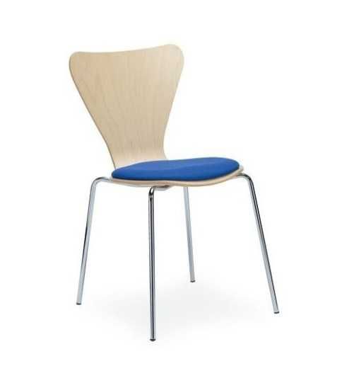 Silla confidente VERTICE 1, estructura 4 patas, sin brazos, asiento tapizado Silla confidente VERTICE 1, estructura 4 patas, sin brazos, asiento tapizado