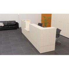 Mostrador recepción DUO, doble y movilidad reducida